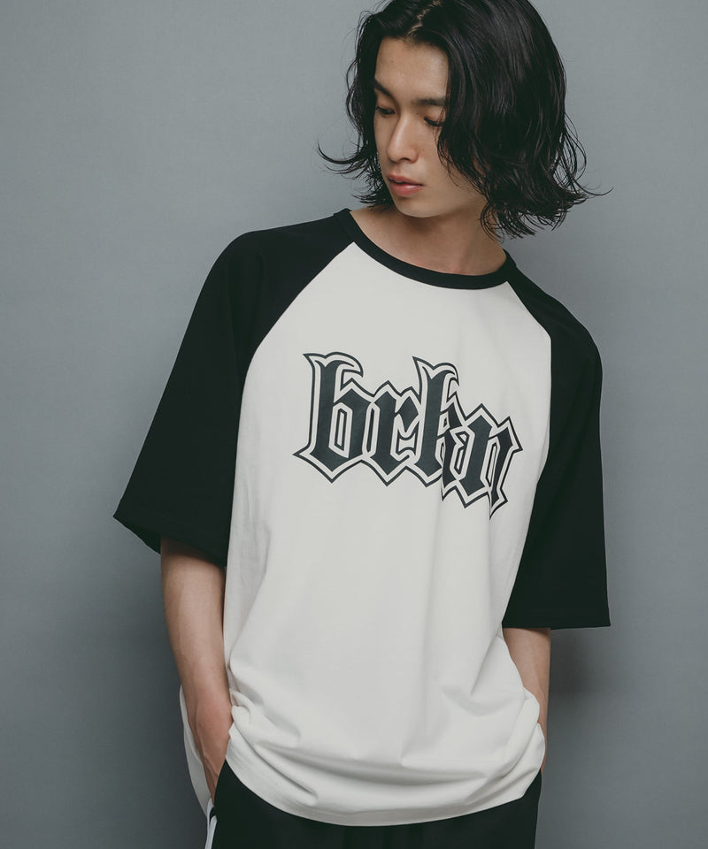 【brknhome/ブロークンホーム】ラグランTシャツ