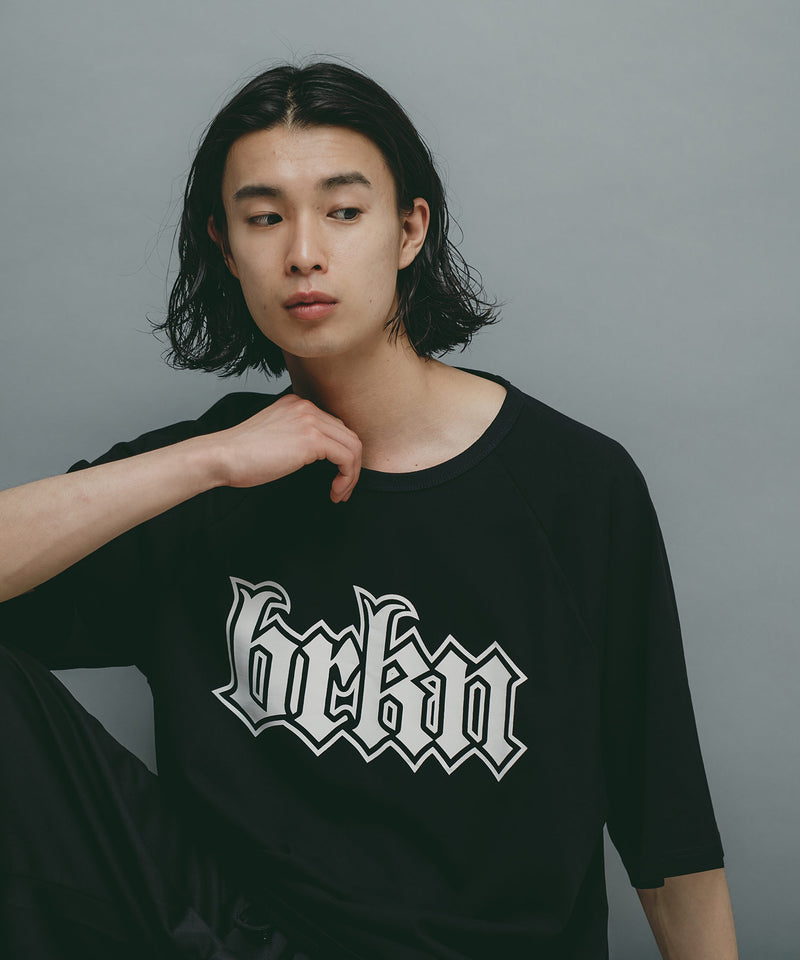 【brknhome/ブロークンホーム】ラグランTシャツ