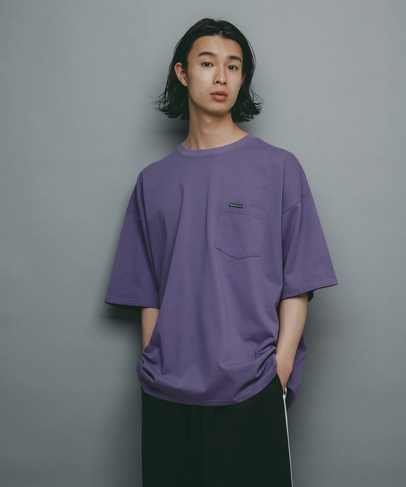 【brknhome/ブロークンホーム】ビッグシルエットポケット付Tシャツ