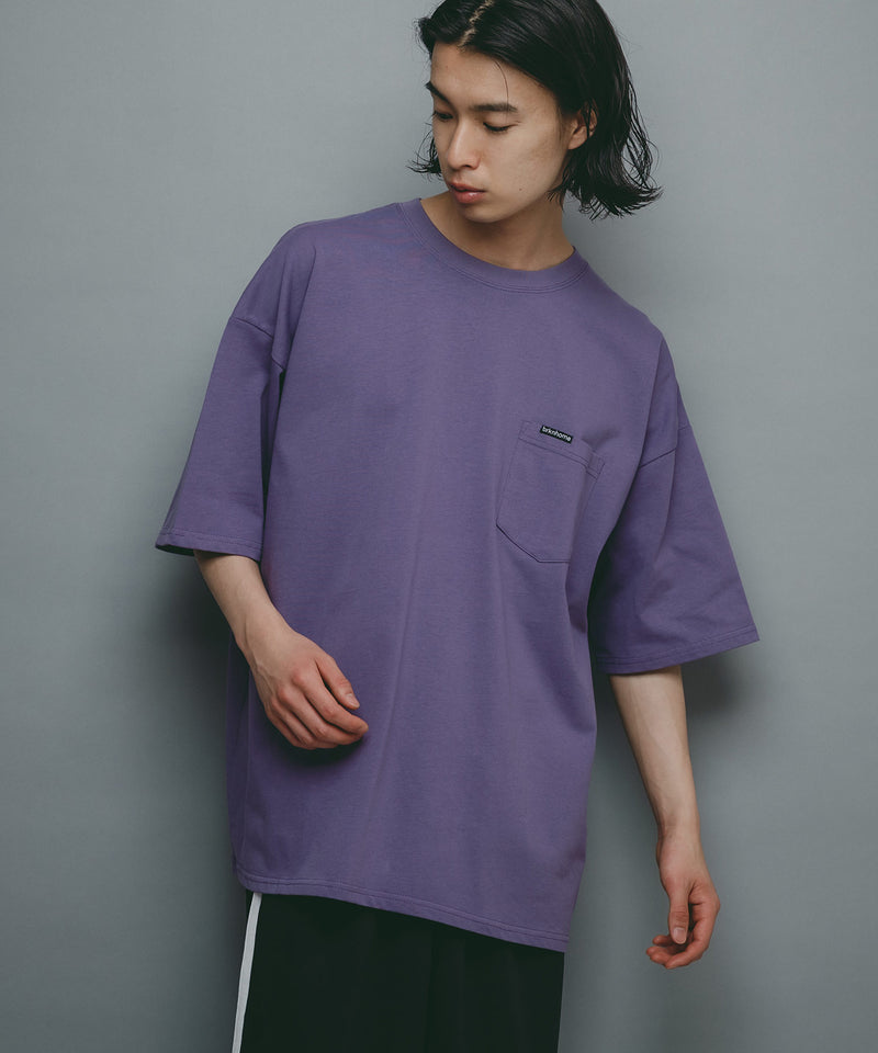 【brknhome/ブロークンホーム】ビッグシルエットポケット付Tシャツ