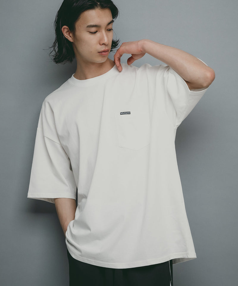 【brknhome/ブロークンホーム】ビッグシルエットポケット付Tシャツ