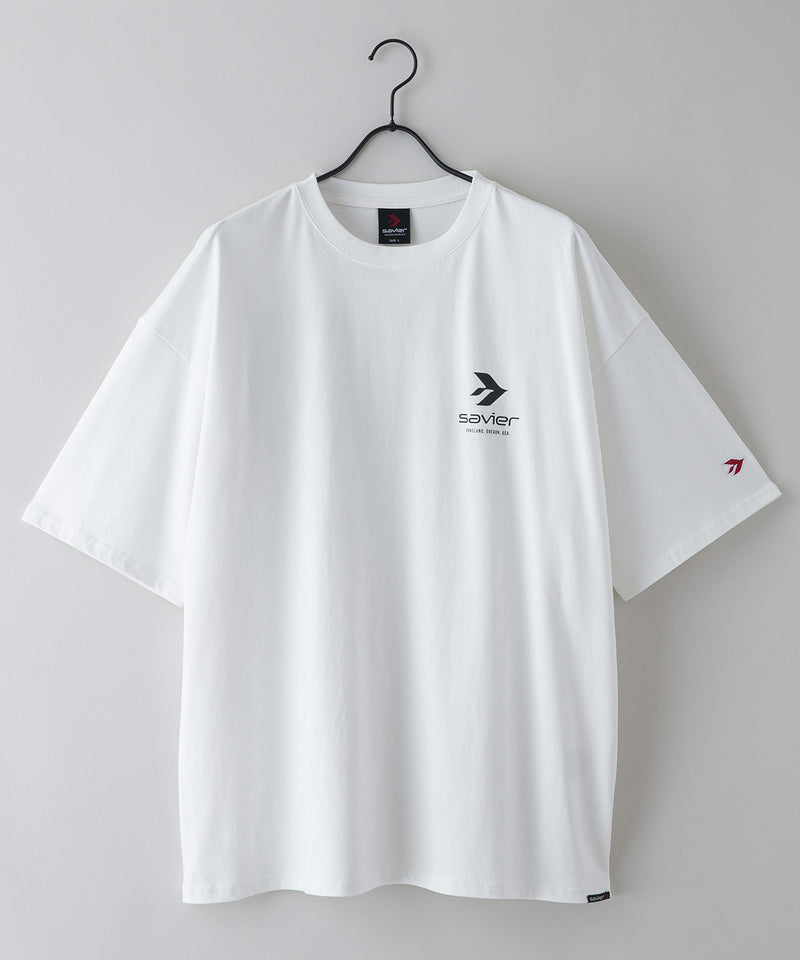 【SAVIER/サビアー】オーバーサイズ バックプリントTシャツ UVカット