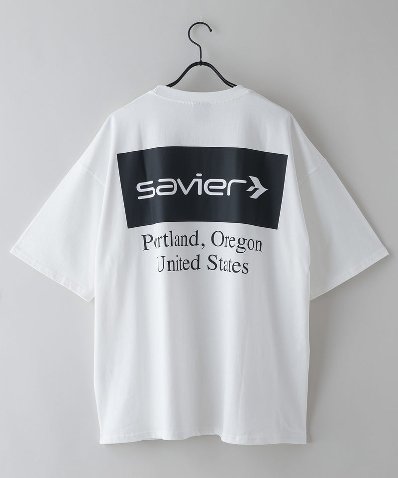 【SAVIER/サビアー】オーバーサイズ バックプリントTシャツ UVカット