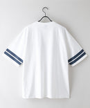 【brknhome/ブロークンホーム】袖ライン ベースボールロゴ Tシャツ ❘ジーンズメイト公式オンラインショップ