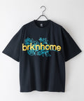 【brknhome/ブロークンホーム】 発泡プリントロゴ オーバーサイズ Tシャツ