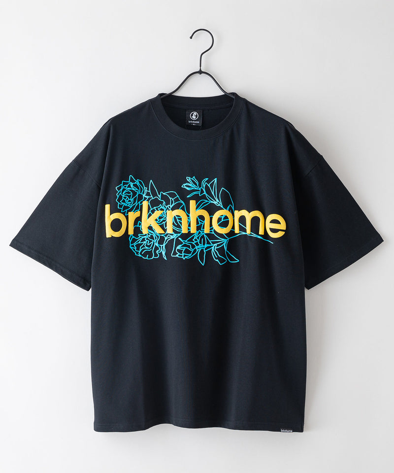 【brknhome/ブロークンホーム】 発泡プリントロゴ オーバーサイズ Tシャツ