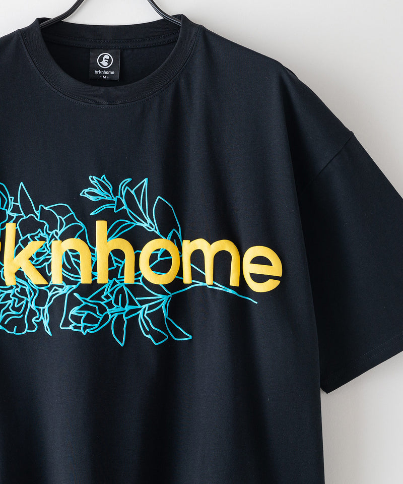 【brknhome/ブロークンホーム】 発泡プリントロゴ オーバーサイズ Tシャツ