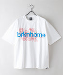 【brknhome/ブロークンホーム】 発泡プリントロゴ オーバーサイズ Tシャツ ホワイト ❘ジーンズメイト公式オンラインショップ