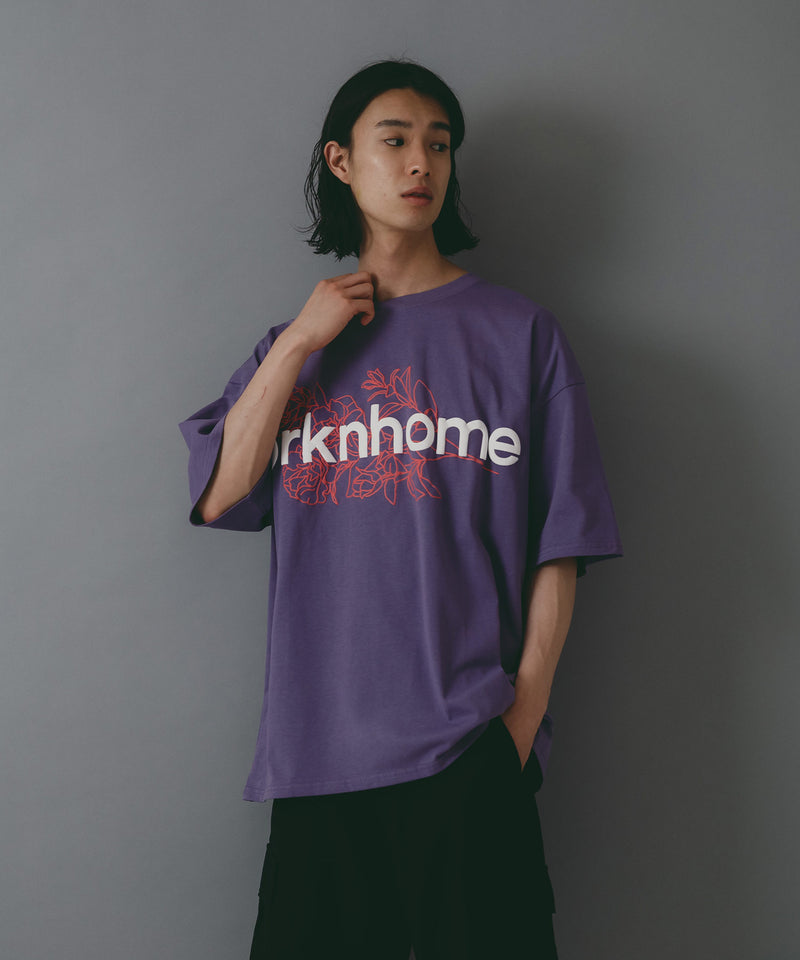 【brknhome/ブロークンホーム】 発泡プリントロゴ オーバーサイズ Tシャツ