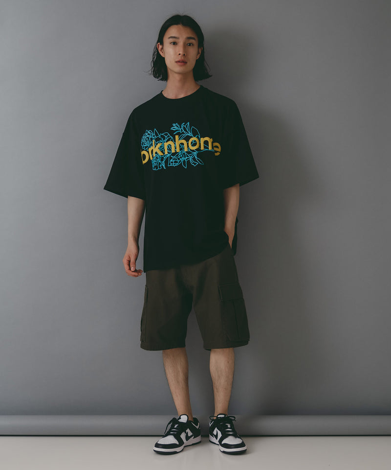 【brknhome/ブロークンホーム】 発泡プリントロゴ オーバーサイズ Tシャツ