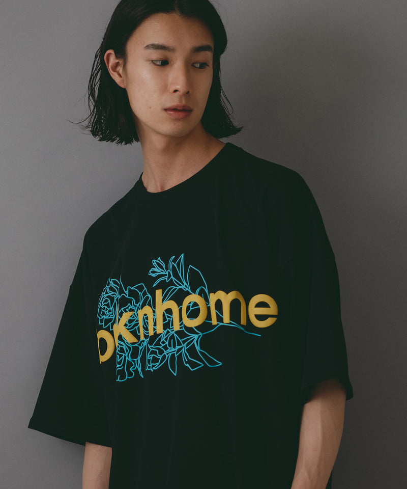 【brknhome/ブロークンホーム】 発泡プリントロゴ オーバーサイズ Tシャツ