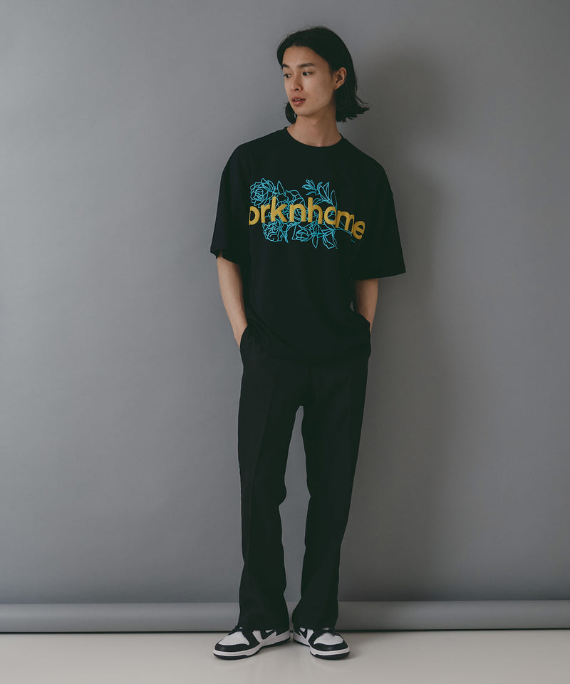 【brknhome/ブロークンホーム】 発泡プリントロゴ オーバーサイズ Tシャツ