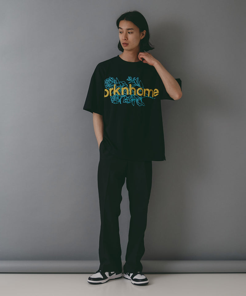 【brknhome/ブロークンホーム】 発泡プリントロゴ オーバーサイズ Tシャツ