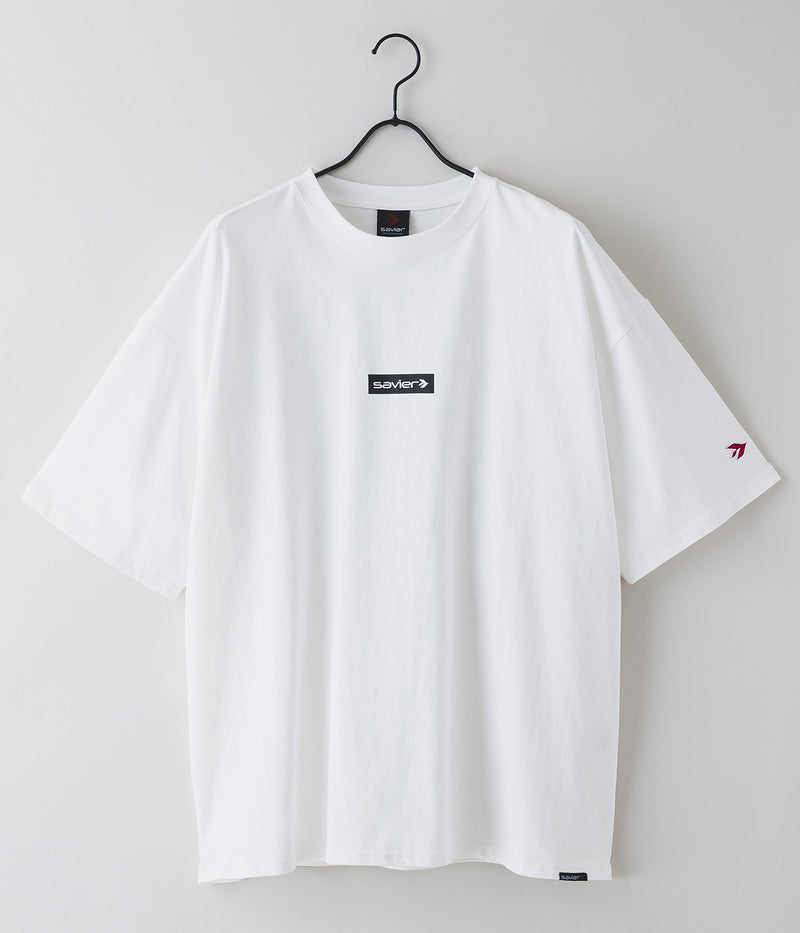 【SAVIER/サビアー】オーバーサイズ ボックスロゴ Tシャツ UVカット