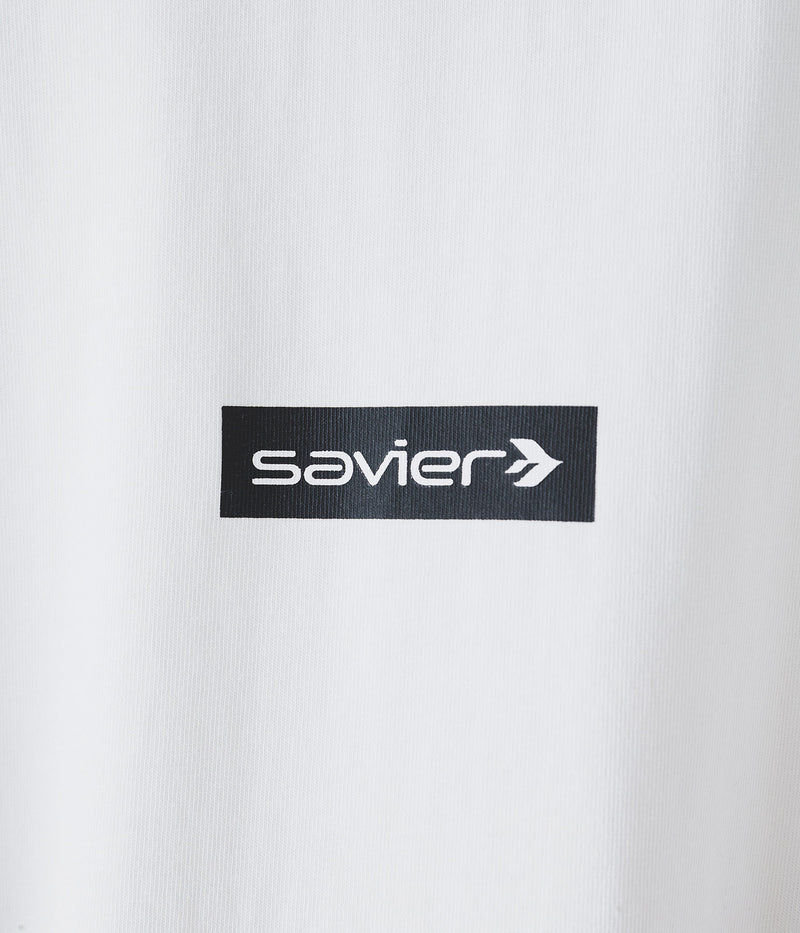 【SAVIER/サビアー】オーバーサイズ ボックスロゴ Tシャツ UVカット