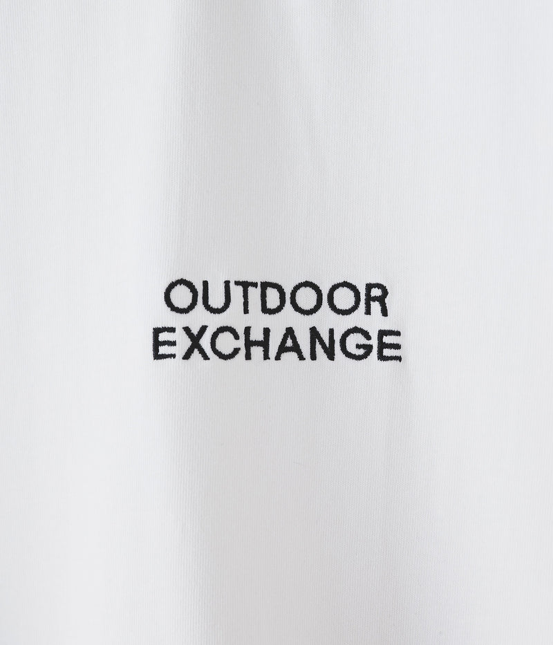 オーバーサイズ サイドスリット 前後差 Tシャツ ルーズフィット UVカット OUTDOOR EXCHANGE