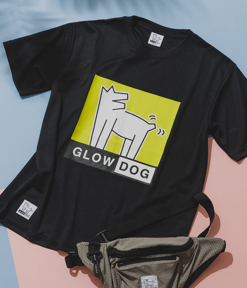 【web限定】DOGロゴ プリント KIDSTシャツ GLOW DOG 吸水速乾 UVカット ドック