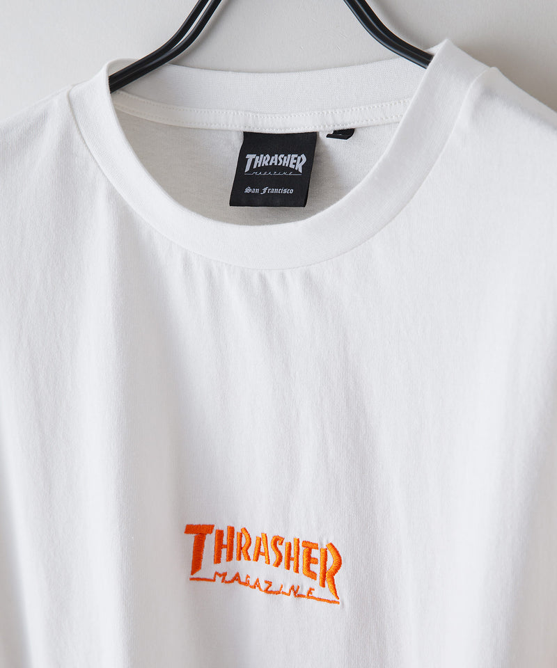 【THRASHER/スラッシャー】ヘビーウェイト　バックプリント 袖プリント ロンT zo