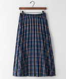 フトプリーツ チェックフレア スカート C-FORT POINT