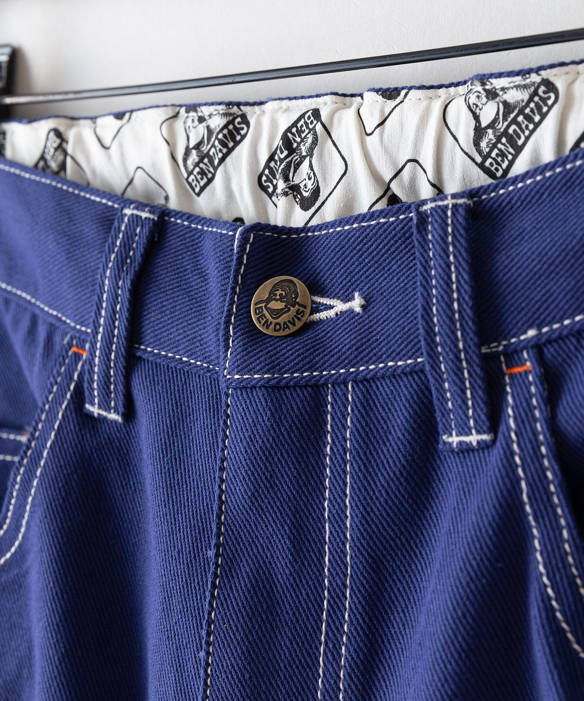 配色ステッチ 刺繍 ワイドペインターパンツ BEN DAVIS ベンデイビス