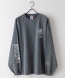 パウダーブリーチ加工 袖プリント バックプリント ワイドシルエットロンＴ BEN DAVIS べンデイビス ❘ジーンズメイト公式オンラインショップ