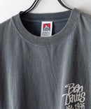 パウダーブリーチ加工 袖プリント バックプリント ワイドシルエットロンＴ BEN DAVIS べンデイビス ❘ジーンズメイト公式オンラインショップ