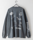 パウダーブリーチ加工 袖プリント バックプリント ワイドシルエットロンＴ BEN DAVIS べンデイビス ❘ジーンズメイト公式オンラインショップ