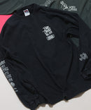 パウダーブリーチ加工 袖プリント バックプリント ワイドシルエットロンＴ BEN DAVIS べンデイビス ブラック ❘ジーンズメイト公式オンラインショップ