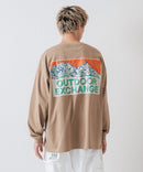 サンセットマウンテン バックロゴ ロンT OUTDOOR EXCHANGE アウトドアエクスチェンジ