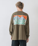 サンセットマウンテン バックロゴ ロンT OUTDOOR EXCHANGE アウトドアエクスチェンジ