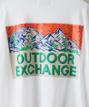 サンセットマウンテン バックロゴ ロンT OUTDOOR EXCHANGE アウトドアエクスチェンジ