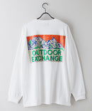 サンセットマウンテン バックロゴ ロンT OUTDOOR EXCHANGE アウトドアエクスチェンジ