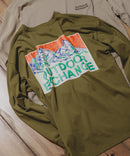 サンセットマウンテン バックロゴ ロンT OUTDOOR EXCHANGE アウトドアエクスチェンジ