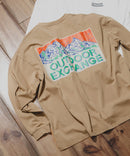 サンセットマウンテン バックロゴ ロンT OUTDOOR EXCHANGE アウトドアエクスチェンジ