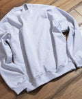 【LOS ANGELES APPAREL /ロサンゼルス アパレル】HF07 14oz ヘビーフリース クルーネック プルオーバー スウェットシャツ MADE IN USA ロスアパ グレー ❘ジーンズメイト公式オンラインショップ
