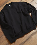 【LOS ANGELES APPAREL /ロサンゼルス アパレル】HF07 14oz ヘビーフリース クルーネック プルオーバー スウェットシャツ MADE IN USA ロスアパ ブラック ❘ジーンズメイト公式オンラインショップ