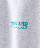 裏起毛 バック刺繍＆プリント クルーネックスウェット THRASHER スラッシャー　