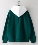 裏起毛 胸刺繍 フード配色 バイカラー フーディー  プルオーバー パーカー THRASHER スラッシャー　