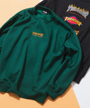 裏起毛 バック刺繍＆プリント クルーネックスウェット THRASHER スラッシャー　