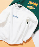 裏起毛 バック刺繍＆プリント クルーネックスウェット THRASHER スラッシャー　