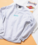 裏起毛 バック刺繍＆プリント クルーネックスウェット THRASHER スラッシャー　