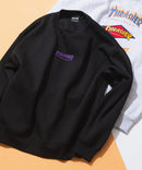 裏起毛 バック刺繍＆プリント クルーネックスウェット THRASHER スラッシャー　