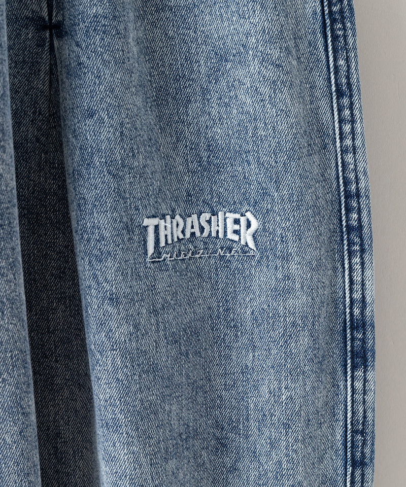 【THRASHER/スラッシャー】ワイドバルーンデニムパンツ zo