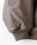 【UNIIT/ユニット】ヴィンテージライク オーバーサイズ PUボアフライトジャケット