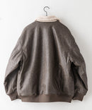 【UNIIT/ユニット】ヴィンテージライク オーバーサイズ PUボアフライトジャケット