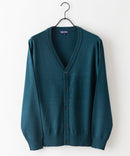 カシミヤ タッチニット カーディガン BLUE STANDARD