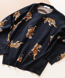 【UNIIT/ユニット】総柄プルオーバージャガードニット zo