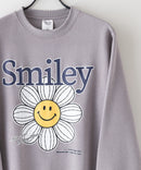 【SMILEY FACE/スマイリーフェイス】裏起毛オーバーサイズプリントスウェットトレーナー