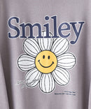 【SMILEY FACE/スマイリーフェイス】裏起毛オーバーサイズプリントスウェットトレーナー