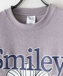 【SMILEY FACE/スマイリーフェイス】裏起毛オーバーサイズプリントスウェットトレーナー